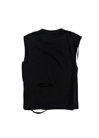 Eet T-Shirt Black Cotton Distressed ‘Die Raeuber’