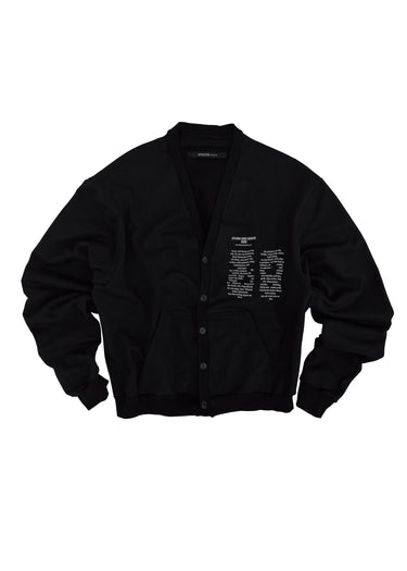 Oor Cardigan Black Cotton
