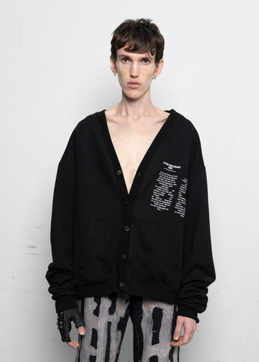 Oor Cardigan Black Cotton
