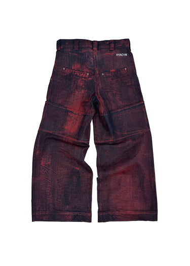 Sevar Rof Low Pocket Pants Red Painted