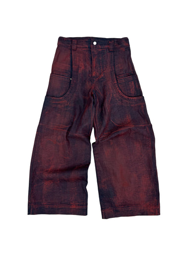 Sevar Rof Low Pocket Pants Red Painted
